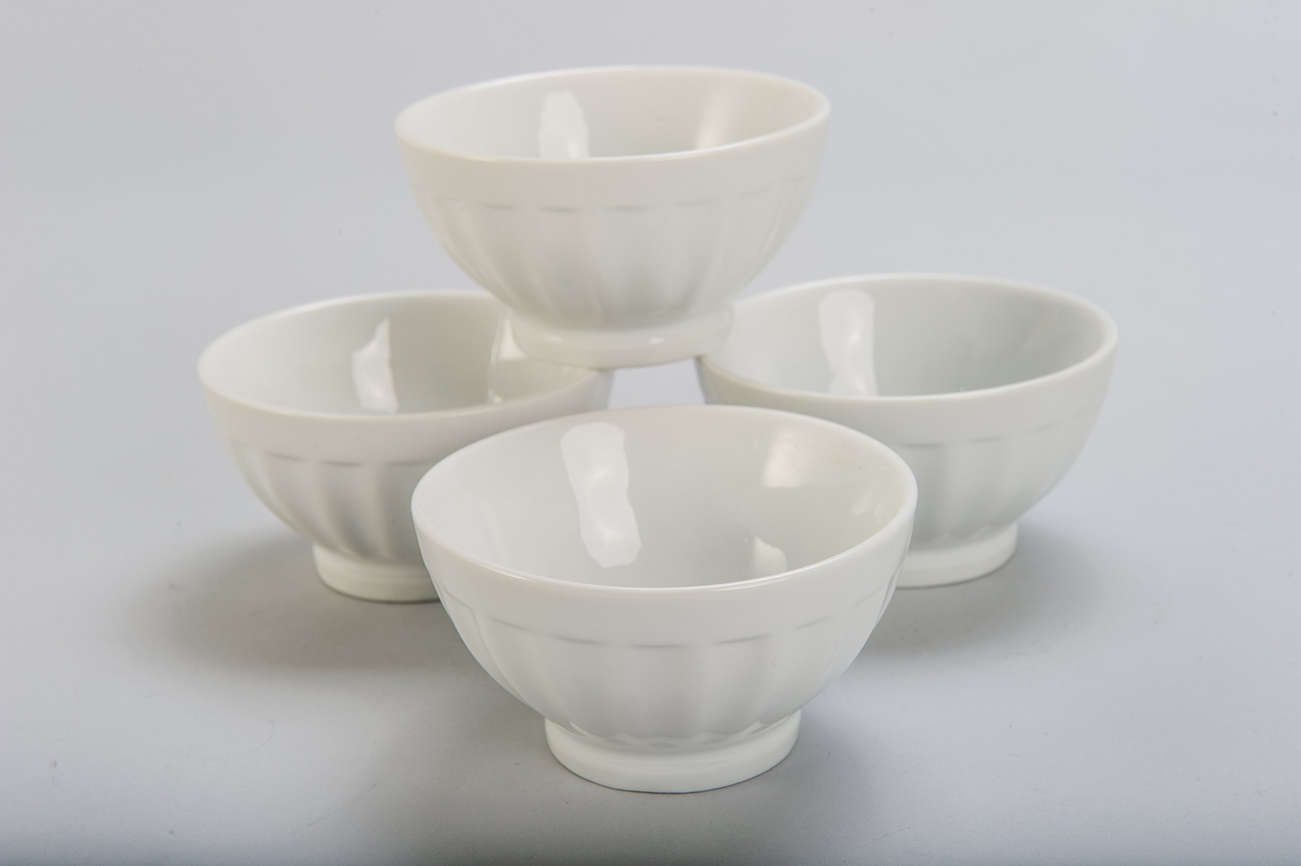 Amazon.com: BIA Cordon Bleu 4.5-Ounce Fluted Bowl, Set of 4, White